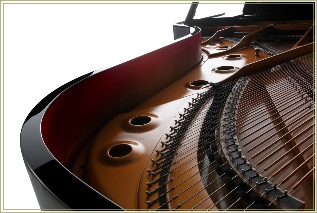 Detail of Kawai GX series grand piano