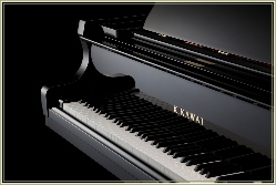 Detail of Kawai GX series grand piano
