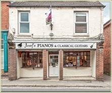 The front of the piano shop in Rothwell