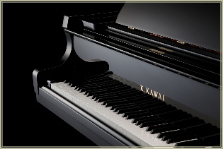 Detail of Kawai GX series grand piano